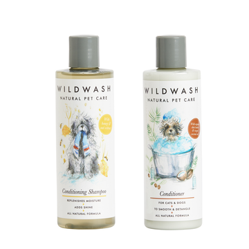 Conditioning Shampoo for Dogs 250ml & Conditioner for Sensitive Skin Dogs/Cats Bundle