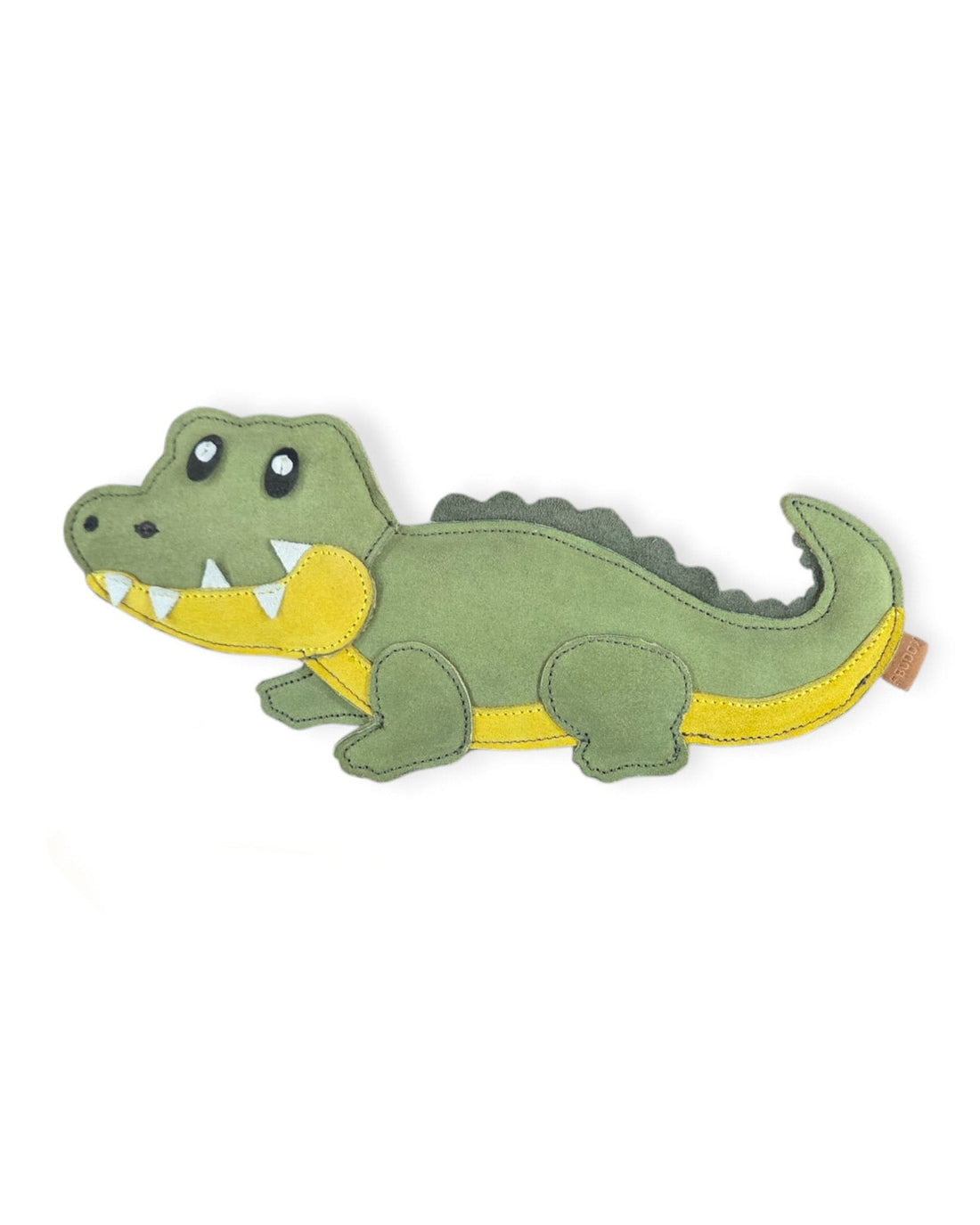 BUDDY. Leather Dog Toy "Large Crocodile" - natural dog toy available online from BUDDY. dog accessories
