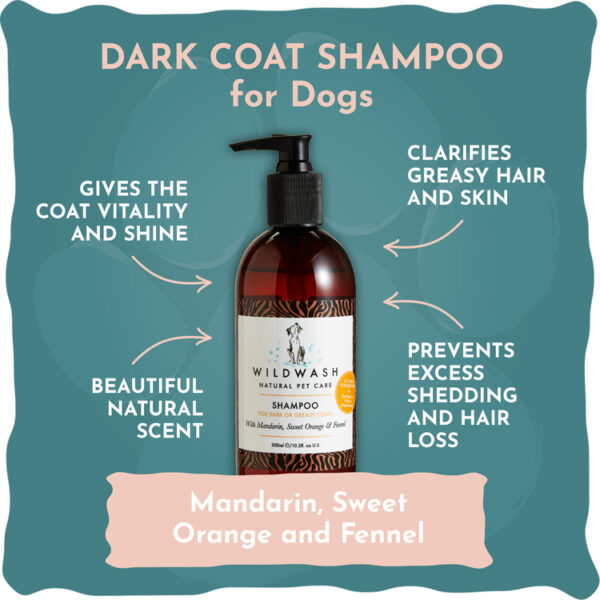 Dark Coat Shampoo for Dogs 300ml