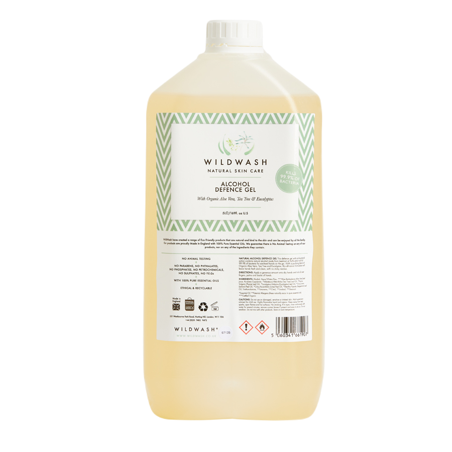Natural Alcohol Defence Gel with Antibacterial Action 5LTR