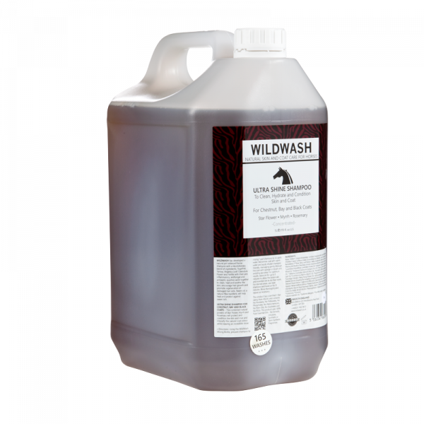 Equine Ultra Shine Natural Horse Shampoo for Chestnut, Bay & Black Coats 5ltr
