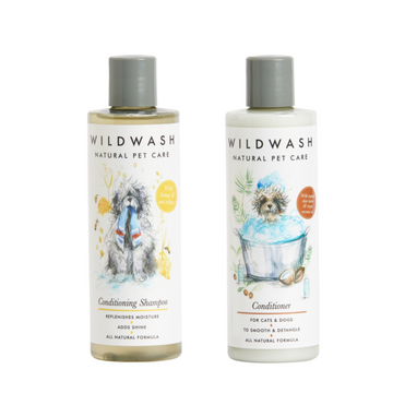 Conditioning Shampoo for Dogs 250ml & Conditioner for Sensitive Skin Dogs/Cats Bundle