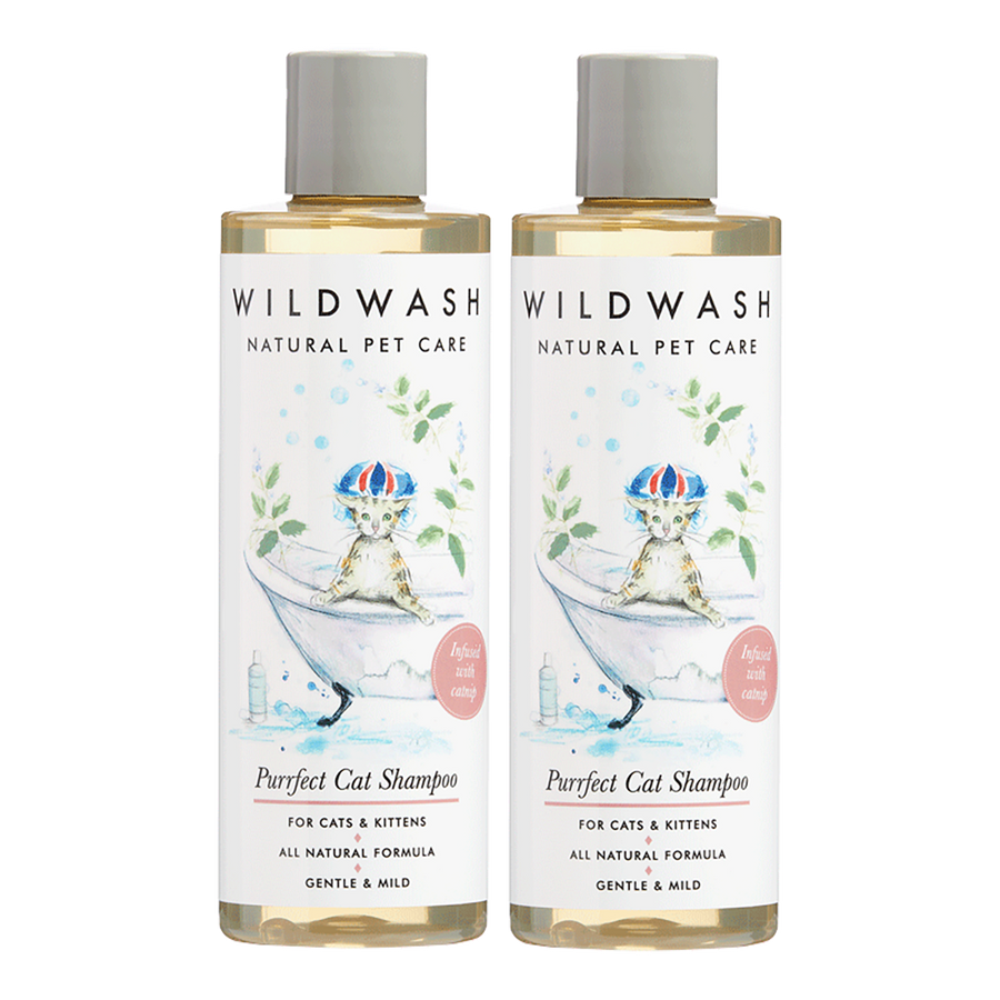 WildWash PET Purrfect Cat Shampoo 2x250ml - WildWash.Pet