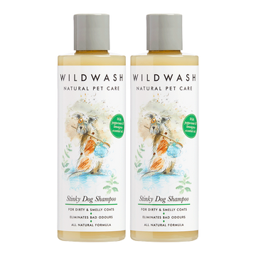 WildWash PET Stinky Dog Shampoo 2x250ml - WildWash.Pet